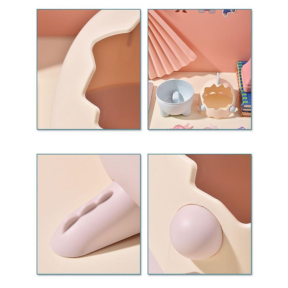 Zelth กล่องเก็บปากกา เครื่องเขียน ลายการ์ตูนไดโนเสาร์ สีฟ้า สีชมพู ประหยัดพื้นที่ ความจุขนาดใหญ่ สําหรับห้องนอน