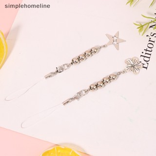 [simplehomeline] ใหม่ พร้อมส่ง สายคล้องโทรศัพท์มือถือ ประดับลูกปัด ลายดอกไม้ Y2K สไตล์มินิมอล แฟชั่น พร้อมส่ง