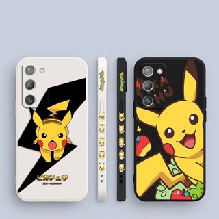 เคสโทรศัพท์มือถือ พิมพ์ลายการ์ตูนโปเกม่อน ปิกาจู มีลายด้านข้าง สําหรับ Samsung Galaxy Note 20 10 9 8 J8 J7 J6 J5 J4 M62 M53 M52 M51 M33 M31 M30 M21 M20 M10 S Ultra Plus Lite Prime 5G