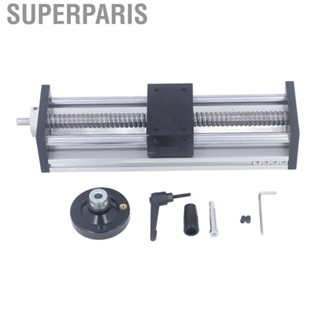 Superparis Linear Stage Actuator  Slide Strong Load  Manual Control High Accuracy 200mm Stroke M5 Mounting Hole for Grinder