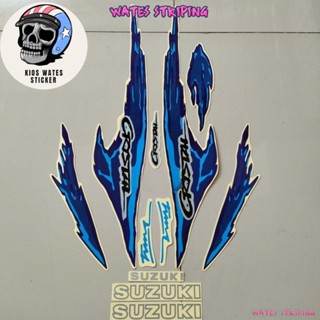 สติกเกอร์คริสตัล ลาย suzuki suzuki 1995 สีฟ้า สําหรับติดตกแต่งรถจักรยานยนต์