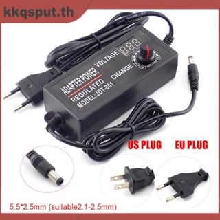 อะแดปเตอร์พาวเวอร์ซัพพลายกล้องวงจรปิด AC 100-220V เป็น DC 3-12V 5A ปรับได้ สําหรับแถบไฟ Led E1 THK2