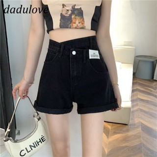 DaDulove💕 New Korean Version of INS Thin Retro Denim Shorts Niche High Waist A- line Pants Large Size Hot Pants