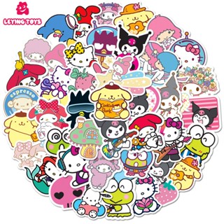 SANRIO ❤มาใหม่ พร้อมส่ง❤สติกเกอร์ ลายการ์ตูนซานริโอ้น่ารัก สําหรับตกแต่งโน้ตบุ๊ก โทรศัพท์มือถือ สเก็ตบอร์ด กีตาร์ 50 ชิ้น