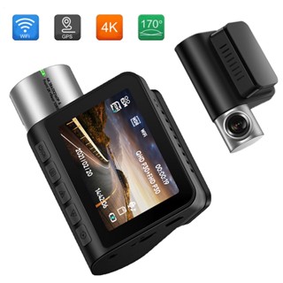 Tl กล้องบันทึกวิดีโอ Dashcam 4K GPS WIFI 24h มองเห็นที่มืด สําหรับติดรถยนต์