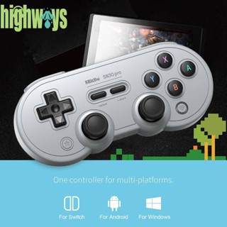 8bitdo SN30 Pro เกมแพดควบคุมเกม แบบไร้สาย บลูทูธ สั่นได้ 6 แกน [highways.th]