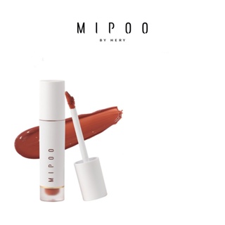 Mipoo Mipo ลิปสติก เคลือบริมฝีปาก ขนาดเล็ก สีขาว