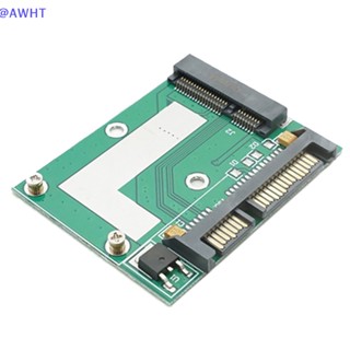 Awht MSATA Ssd บอร์ดโมดูลแปลงการ์ด เป็น SATA 6.0gps 2.5 นิ้ว Mini Pcie Ssd