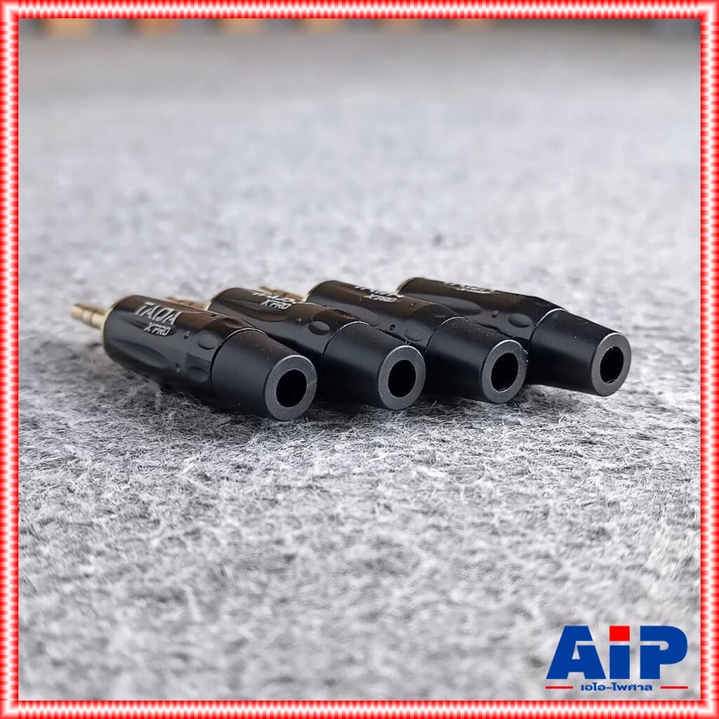 แพ็ค4ตัว TADA GYJ-04BK ปลั๊ก TR-ST สีดำขั้วทอง แจ็คสเตอริโอ3.5mm P.TR-STตัวผู้ GYJ04BK GYJ 04BK เอไอ-ไพศาล