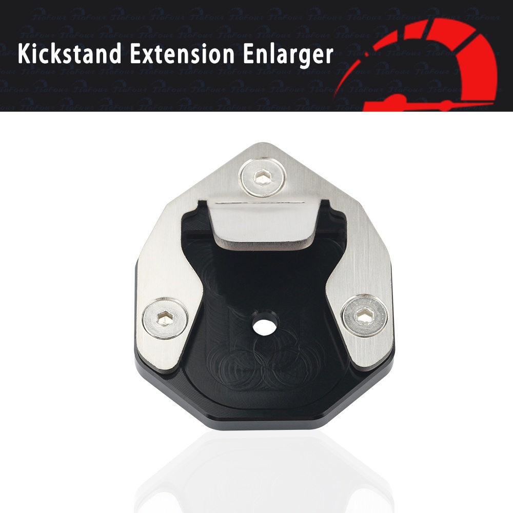 Fit สําหรับ Hunter 350 2022-2023 อลูมิเนียมรถจักรยานยนต์ Kickstand Extender ขาตั้ง Extension Foot Pad แผ่นรองรับ