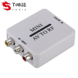 Tobie AV เป็นเครื่องขยายเสียง RF, RCA เป็น RF AV เป็น RF RCA AV เป็น RF, สวิตช์แปลงวิดีโอ พลังงานต่ํา TV 67.25 Mhz สําหรับเครื่องบันทึก TV VHS VCR DVD