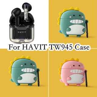 【พร้อมส่ง】เคสหูฟัง แบบนิ่ม ลายการ์ตูน สําหรับ HAVIT TW945 HAVIT TW945