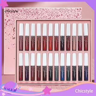 Chicstyle ชุดลิปสติก ลิปกลอส 24 สี 24 สี 24 ชิ้น