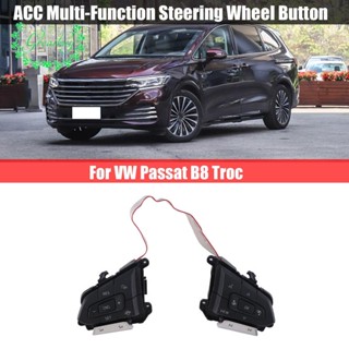 ปุ่มพวงมาลัยรถยนต์ 30D959442 สําหรับ VW Passat B8 Troc 30D 959 442