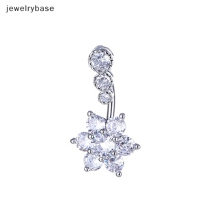 [jewelrybase] เครื่องประดับ แหวนกระดุม รูปดอกไม้ ประดับพลอยเทียม เซ็กซี่ สําหรับผู้หญิง