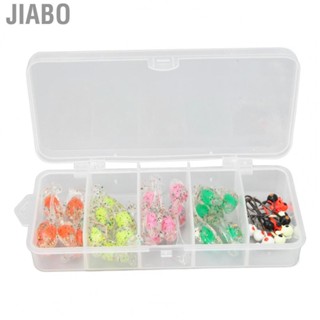 Jiabo Fishing Lures Kit Silicone Baits TPE Soft T Tail with Hooks Transparent Carrying Box for Freshwater Saltwater