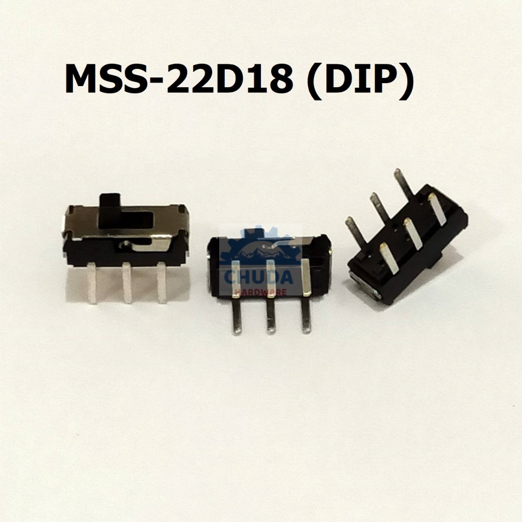สวิทช์ เลื่อน Slide Switch Toggle Switch DIP Switch 6 ขา 3.6x9.1mm #สวิทช์เลื่อน MSS-22D18 (DIP) (1 