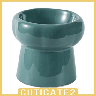 [Cuticate2] ชามเซรามิค กันลื่น สําหรับใส่อาหารแมว สุนัข ขนาดเล็ก กลาง