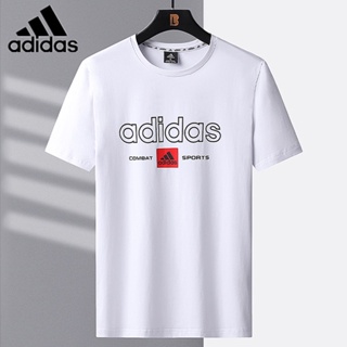 Adidas เสื้อยืด คอกลม ผ้าฝ้าย พลัสไซซ์ สําหรับผู้ชาย และผู้หญิง