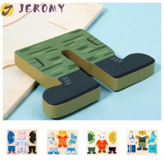 Jeromy จิ๊กซอว์ไม้ รูปฮิปโปเตมัส เกมมอนเตสซอรี่ ของเล่นสําหรับเด็กอนุบาล DIY