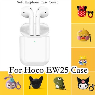 【ส่วนลด】เคสหูฟัง แบบนิ่ม ลายการ์ตูนฉลาม สําหรับ Hoco EW25 Hoco EW25