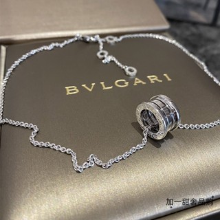 [พร้อมส่ง] Bvlgari Bvlgari B.ZERO1 สร้อยคอ จี้แพลตตินัม แฟชั่นฤดูใบไม้ผลิ สําหรับผู้ชาย และผู้หญิง