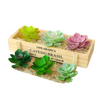 Succulents ดอกไม้ปลอม DIY อุปกรณ์เสริม สําหรับตกแต่งบ้าน