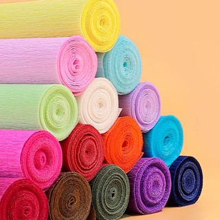 กระดาษครัมเปิล แฮนด์เมด สีสันสดใส สําหรับตกแต่งสวน