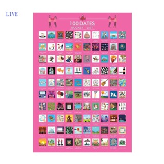 โปสเตอร์ ลาย LIVE 100 Things to do DIY สําหรับสามี ภรรยา