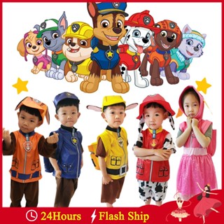 Paw Patrol เสื้อยืดแขนสั้น ลาย Marshall Rubble Chase Skye Zuma Dog Pup สําหรับเด็กผู้ชาย