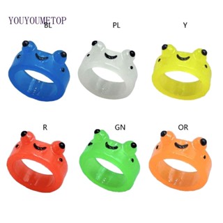 Youyo แหวนเรซิ่น รูปกบน่ารัก แฮนด์เมด แฟชั่นฤดูร้อน สไตล์เรโทร