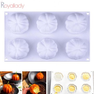 #ROYALLADY#Chocolate แม่พิมพ์ รูปฟักทอง ทนทาน สําหรับทําสบู่ ขนมหวาน ฤดูใบไม้ร่วง DIY