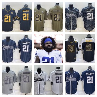 NFL Dallas Cowboys Ezekiel Elliott เสื้อยืดเสื้อสปอร์ต