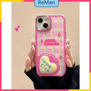          เคสโทรศัพท์มือถือกระจก ลายสก๊อต สีชมพู สําหรับ Apple Iphone 14promax 13 14pro 12pro 14promax 14plus 13 12pro 12 11 pro max Xr Xs max 7 8 Plus 13 pro max 13 12 12pro 11promax