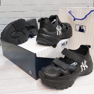 Mlb Big Ball Chunky Mask New York Yankees รองเท้า MLB Yankees ทรงสูง สําหรับผู้หญิง