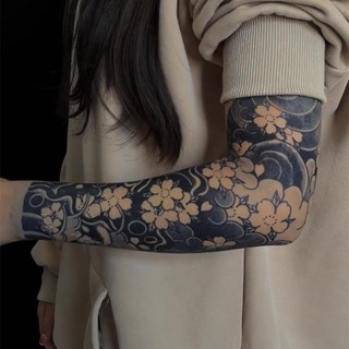 สติกเกอร์รอยสักชั่วคราว กันน้ํา ลายซากุระ 15 วัน