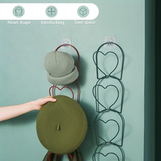 5pcs Wall Mounted Bedroom Entrance Space Saving With Hook Dormitory Closet Over The Door Baseball Cap Hat Rack