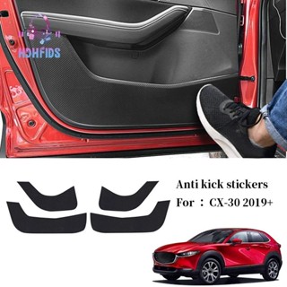 แผ่นคาร์บอนไฟเบอร์ ป้องกันขอบประตูรถยนต์ สําหรับ Mazda CX-30 2019 2020