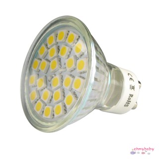 หลอดไฟ LED GU10 3W 24SMD 5050/1WMR16 สีขาว 10 ชิ้น