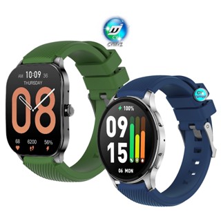 สาย Amazfit Pop 3S 3R สาย สายนาฬิกาสายซิลิโคน Amazfit Pop 3S 3R สายรัด สายรัดข้อมือกีฬา สายรัด huami Amazfit Pop 3S 3R สาย สายรัด