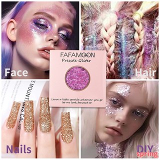 Fafamoon อายแชโดว์เจล ชิมเมอร์ กลิตเตอร์ ประกายชิมเมอร์ หัวใจ หลวม 18 สี สําหรับตกแต่งใบหน้า ร่างกาย