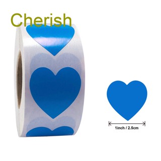 Cherish สติกเกอร์กาว ลายวันวาเลนไทน์ 2.5 ซม. สําหรับตกแต่งงานแต่งงาน ปาร์ตี้ 500 ชิ้น ต่อม้วน