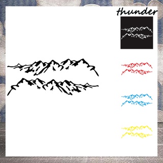 Thunder สติกเกอร์ไวนิล ลายกราฟฟิคภูเขา สําหรับติดตกแต่งรถยนต์ รถบรรทุก SUV RV Camper Trailer DIY 2 ชิ้น