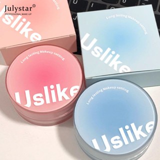 JULYSTAR Uslike Loose Powder Lightweight Oil Control Powder Soft Matte Pink&amp;blue Natural Waterproof Sweat-proof Loose Powder