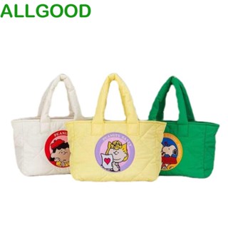 Allgoods กระเป๋าแจ็กเก็ต กระเป๋าถือ ผ้าฝ้าย ปักลาย Snoopy น่ารัก