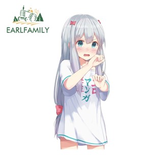 Earlfamily สติกเกอร์ไวนิล ลายการ์ตูน Eromanga Sensei Eromanga Sensei ขนาด 13 ซม. x 5.4 ซม. สําหรับติดตกแต่งรถยนต์