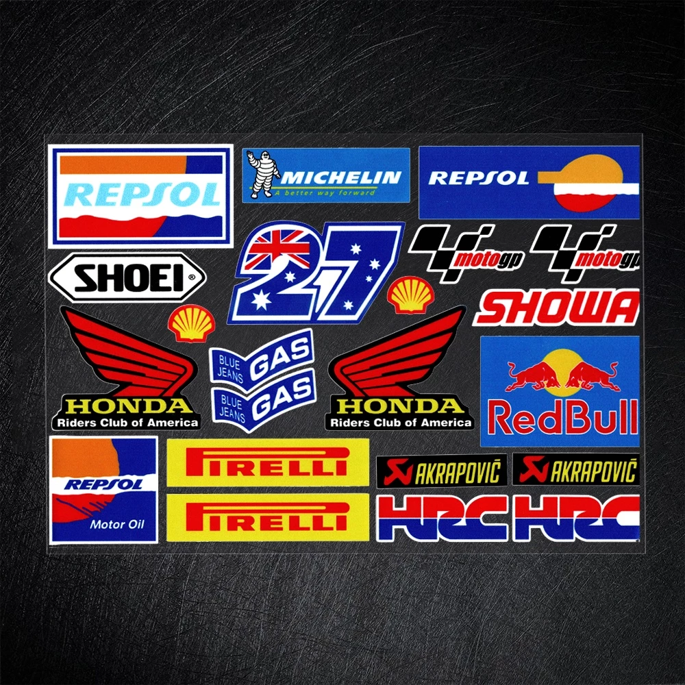 สติกเกอร์สะท้อนแสง Honda HRC สำหรับหมวกกันน็อคและมอเตอร์ไซค์ PCX Wave Click ADV Forza Super Cub ZoomerX thumbnail 7