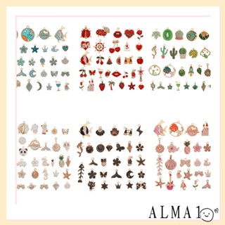 ALMA จี้เคลือบ แฮนด์เมด DIY สําหรับทําเครื่องประดับ สร้อยข้อมือ ต่างหู 31 ชิ้น