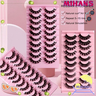 Mih ขนตาปลอม ขนปุย ซูเปอร์วอลลุ่ม นํากลับมาใช้ใหม่ได้ DD Curl Lashes 10 คู่