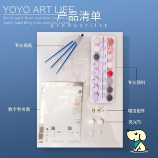 Yy Art ภาพวาดสีน้ํามันดิจิทัล รูปเด็กผู้หญิง ผลไม้ ไม่มีกรอบ ขนาด 40X50 ซม. diy MO100